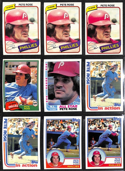 Lot of (350+) 1978 -1975 Football & (350+) 1974-1985 Baseball Star Cards w. Walter Payton
